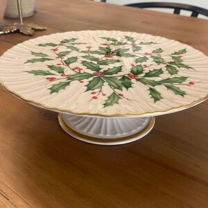 Lenox Holiday Pedestal Cake Stand